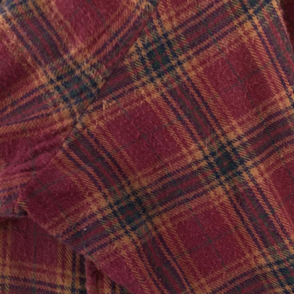 POLO COUNTRY RALPH LAUREN 90-е годы Клетчатый узор вышивка логотипа Рубашка с длинным рукавом на пуговицах Мужская Б/У