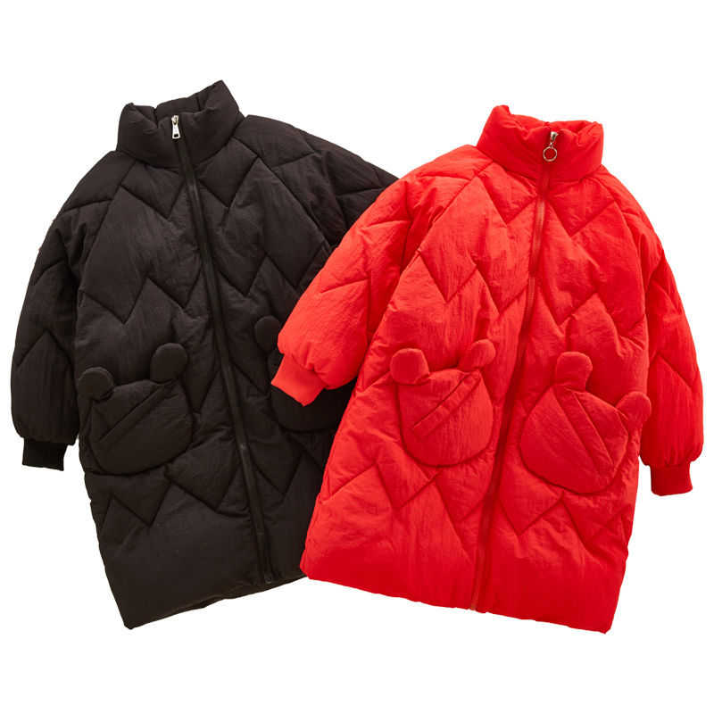 Kids Winter School Girls Children Clothing Boys Long Jacket Baby Girl Clothes Faux Fur Collar Coat Snowsuit Outerwear Coat Parka