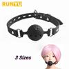 3 Sizes Soft Safety Silicone Open Mouth Gag Ball Bdsm Bondage Slave Ball Gag Erotic Sex Toys For Woman Couples Adult Sex Games