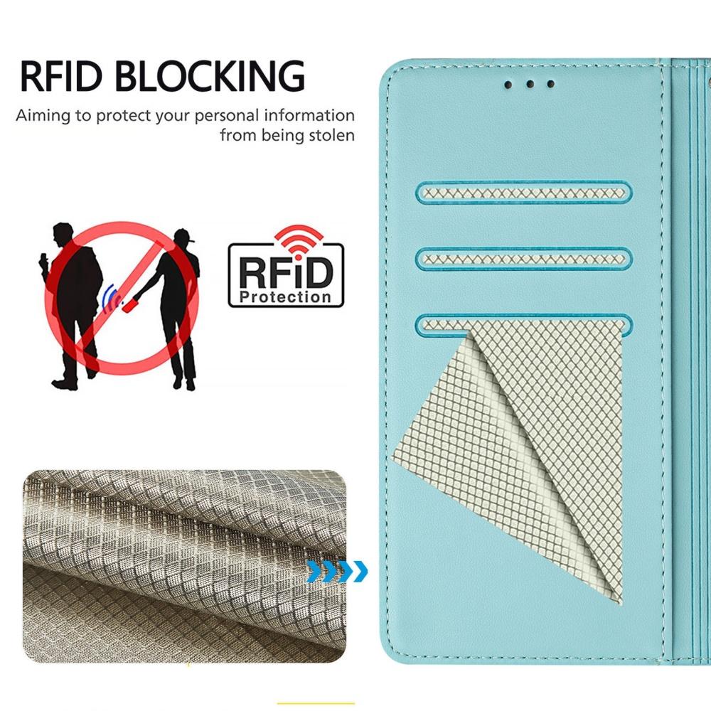 RFID Blocking Flip Leather Phone Case For Honor X9D X5C X5B Plus X9C Smart X8C X7C X6C X6B X7B X8B X9B Card Holder Wallet Cover
