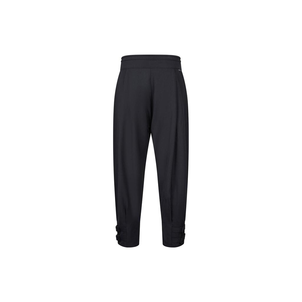 Li Ning X Jackie Chan Collaboration Kung Fu Series Solid Color Cuffed Cargo Pants Men Pants Black AKXT029-1