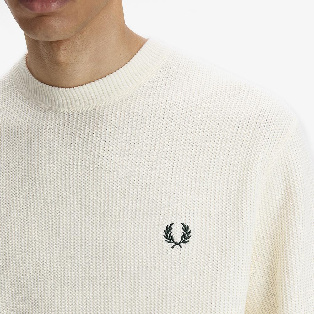 FRED PERRY [Sport] Textured Knit - Ecru Afpm2612318-560