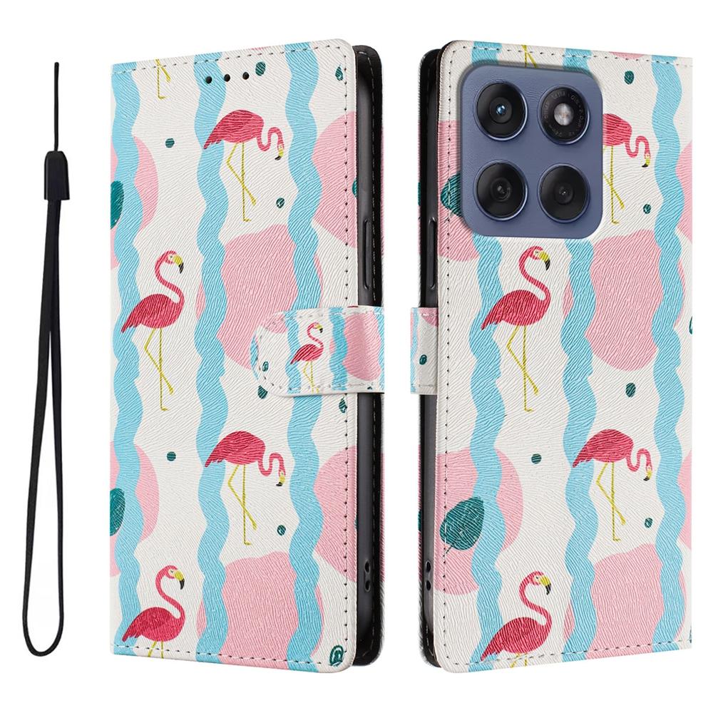 Cartoon Magnetic Leather Wallet Case for Moto Edge 5G UW 2026 30 40 50 60 70 Neo X30 Pro 2026 G Play 2026 Ultra Fusion Cover