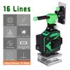 Лазерный уровень 12/16 линий 4D зеленый свет самовыравнивающийся 360 горизонтальный и вертикальный подвесной настенный для пола стены мощный лазерный уровень 6000 мАч