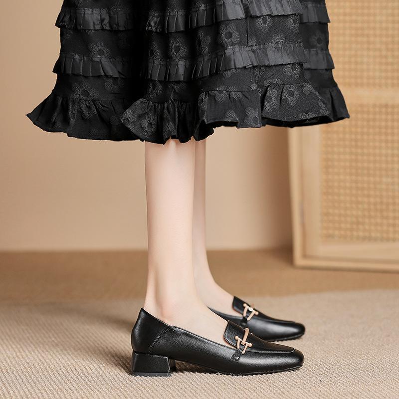 Женские туфли на массивном блочном каблуке, удобные туфли-лоферы на низком каблуке, туфли-лодочки с квадратным носком, туфли на толстом каблуке, закрытые туфли для свадьбы, вечеринки, офиса, для женщин