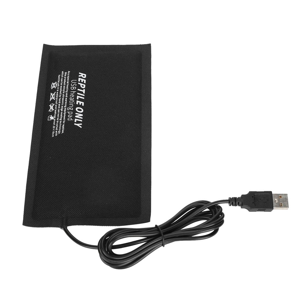 Рептилия USB Нагревательная подушка Волокно для рептилий Змеи Ящерица Раки-отшельники ЧерепахаСредний