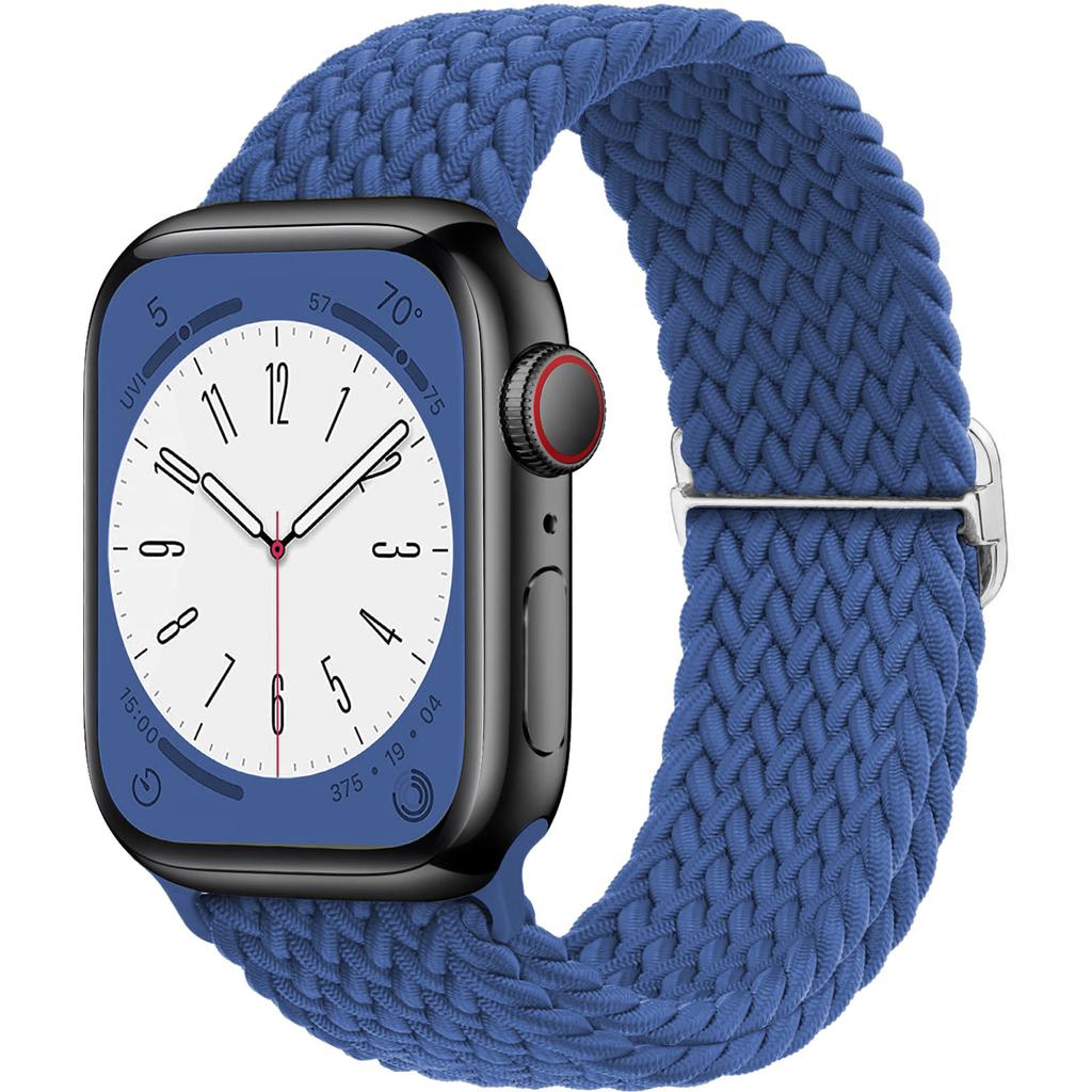 Плетеный Solo Loop для Apple Watch ремешок 44мм 40мм 49мм 45мм 41мм 46мм Эластичный браслет iWatch series 8 3 se 6 Ultra 2 9 10 ремешки