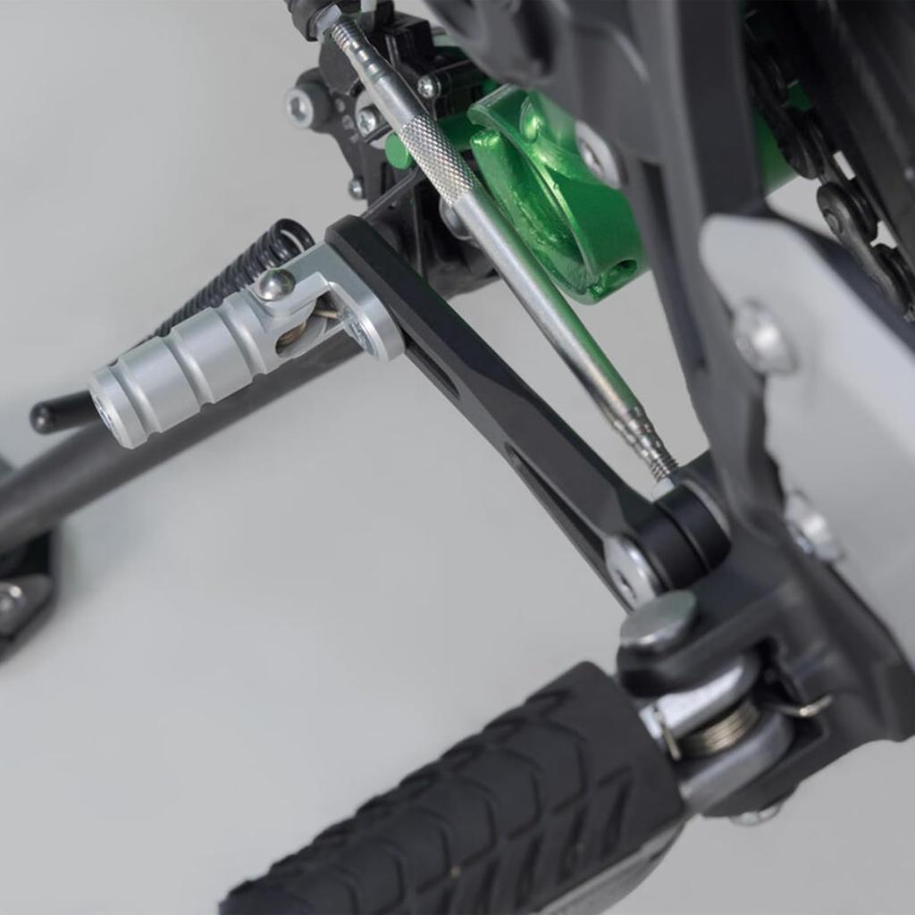 Регулируемый комплект педали переключения передач HRuizq для Kawasaki Z900RS/SE CAFE (2018-2024 гг.) и Z900 (2017-2024) (черный)