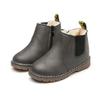 Kids Winter Warm Fleece-Lined Side-Zip Snow Boots Rubber Sole Non-Slip Short Martin Boys Girls Toddlers