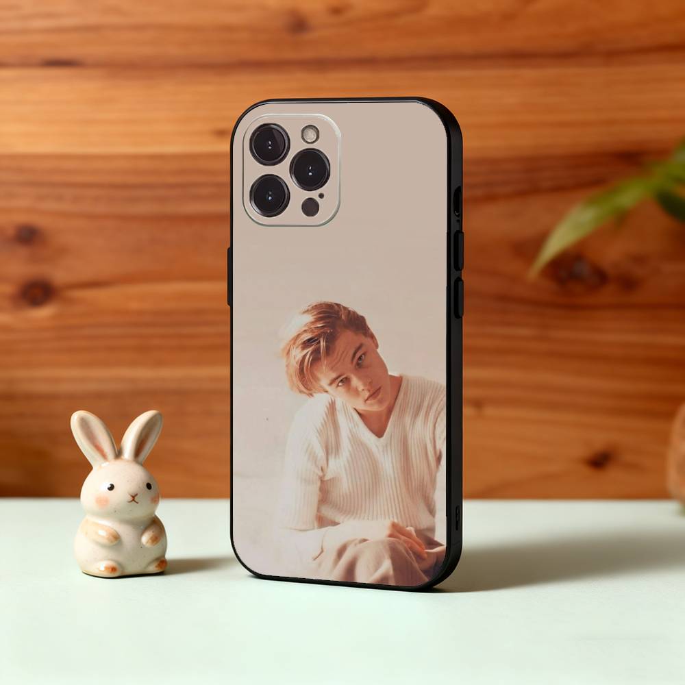 L-Леонардо Ди Каприо Ретро-стиль 90-х Чехол для телефона Для iPhone17,16,15,14,13,12,Plus,Pro Max, 5G Другие Мягкая Черная Крышка