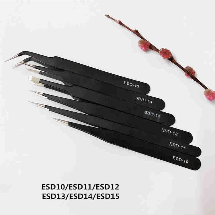 Высококачественные пинцеты для наращивания ресниц из нержавеющей стали для постановки ресниц