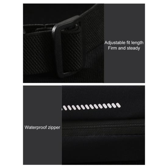 Спортивная поясная сумка с двойными карманами, большой вместимости, многофункциональная, водонепроницаемая, регулируемая сумка для хранения, портативный унисекс держатель для телефона, для бега