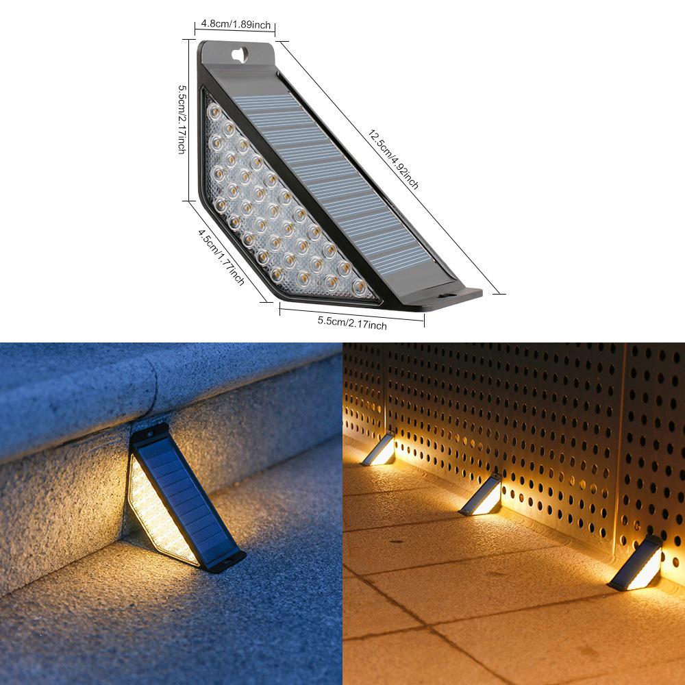 Rainproof Solar Step & Pathway Lights for Outdoor Courtyard