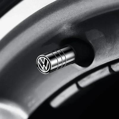 Для VW Volkswagen Jetta MK5 Golf 4 шт. Металлический логотип Эмблема Колпачки на ниппель шин автомобиля Для Volkswagen VW Touran Beetle Golf Passat Jetta Po