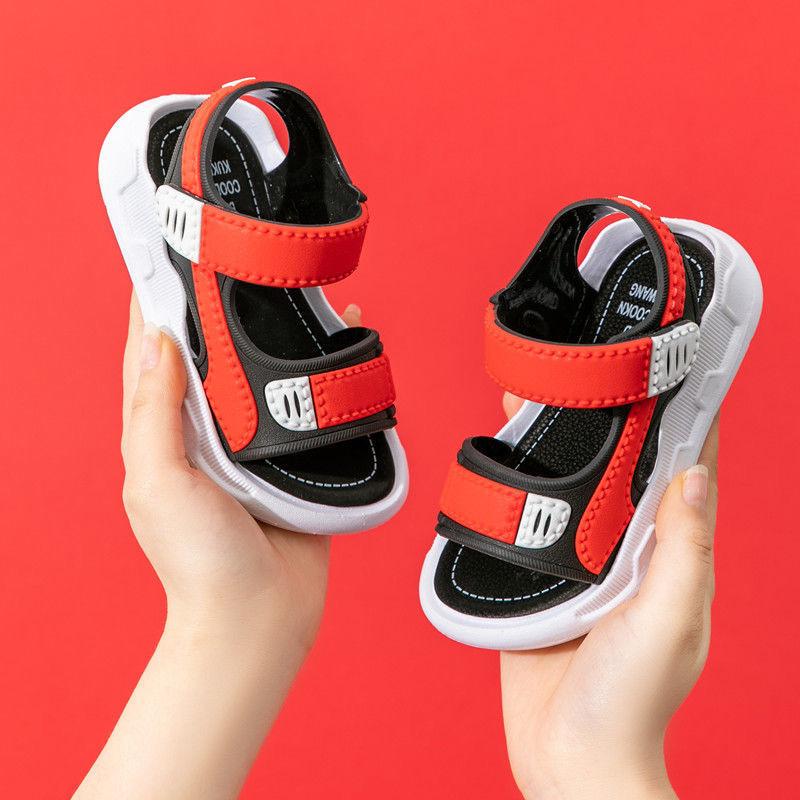New trendy summer sandals for boys, stylish soft-soled shoes for older children, stylish children's and toddler boys' beach shoes