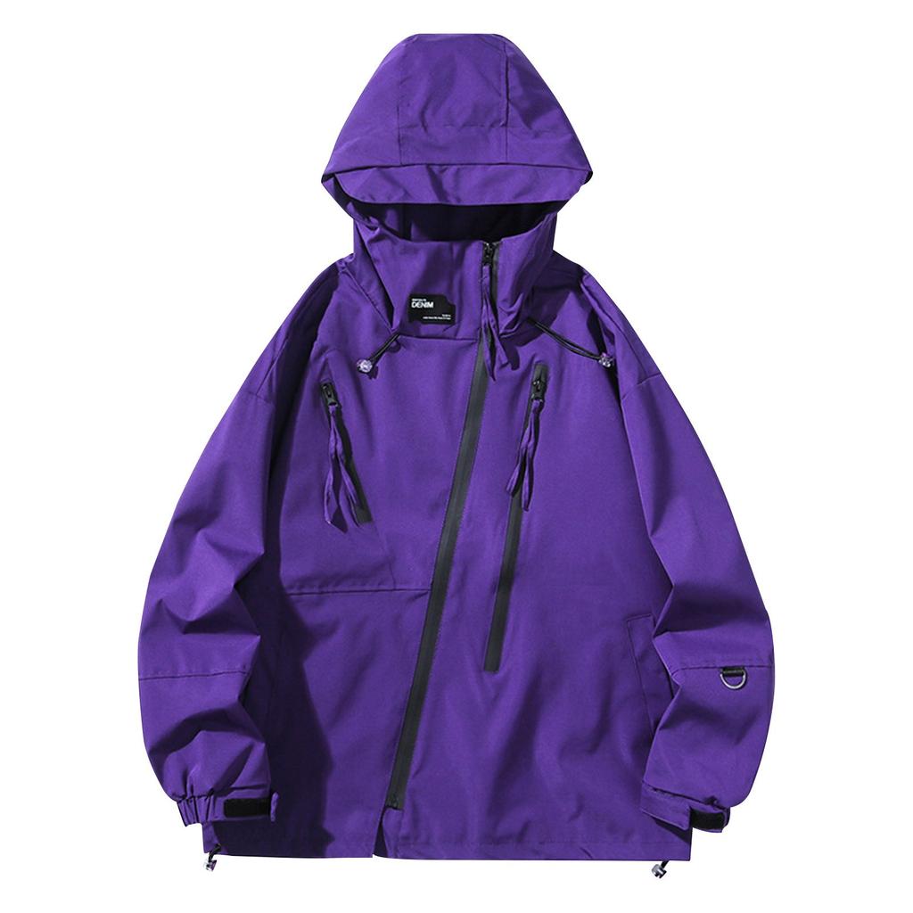 Мужская весенняя куртка с капюшоном, мужская водоотталкивающая ветрозащитная универсальная модная одежда для активного отдыха, модная куртка