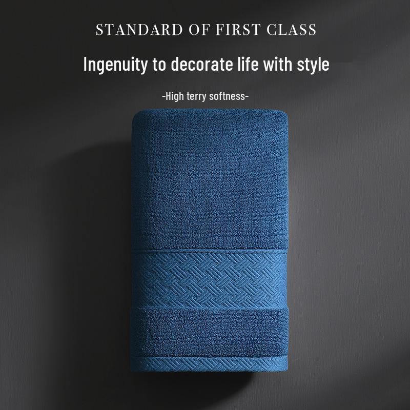 7A Antibacterial Pure Cotton Towel - Absorbent, Lint-Free, Odor-Resistant, Thickened Face Towel for Adults