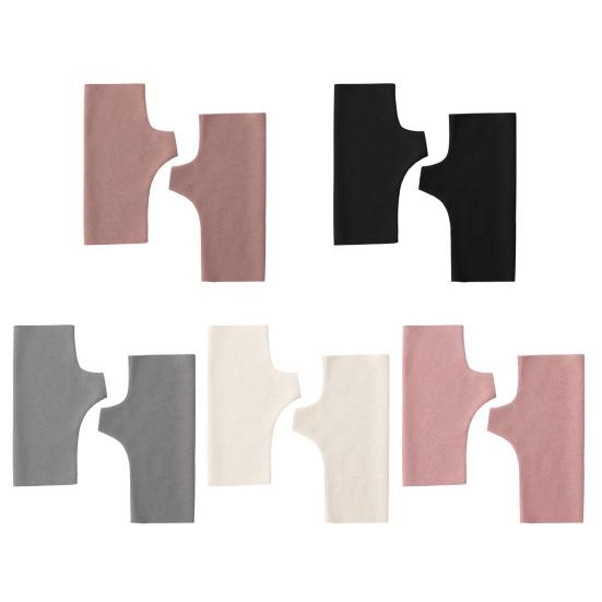 1 Pair Fall Winter Gloves Fingerless Knitted High Elasticity Touchscreen Non-slip Arm Warmers Arm Sleeves