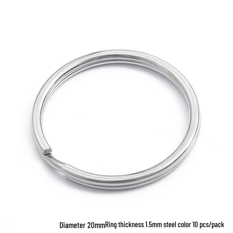DIY Jewelry Accessories: Thickened Stainless Steel Keyring and Storage Ring