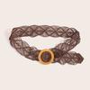 Vintage Woven Waist Belt For Women With Handmade Rope Craft For Summer And Winter Outfits