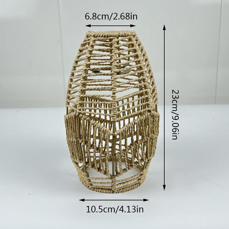 Подвесной абажур ручной работы плетеный абажур люстра крышка для ресторана бумажная веревка из ротанга