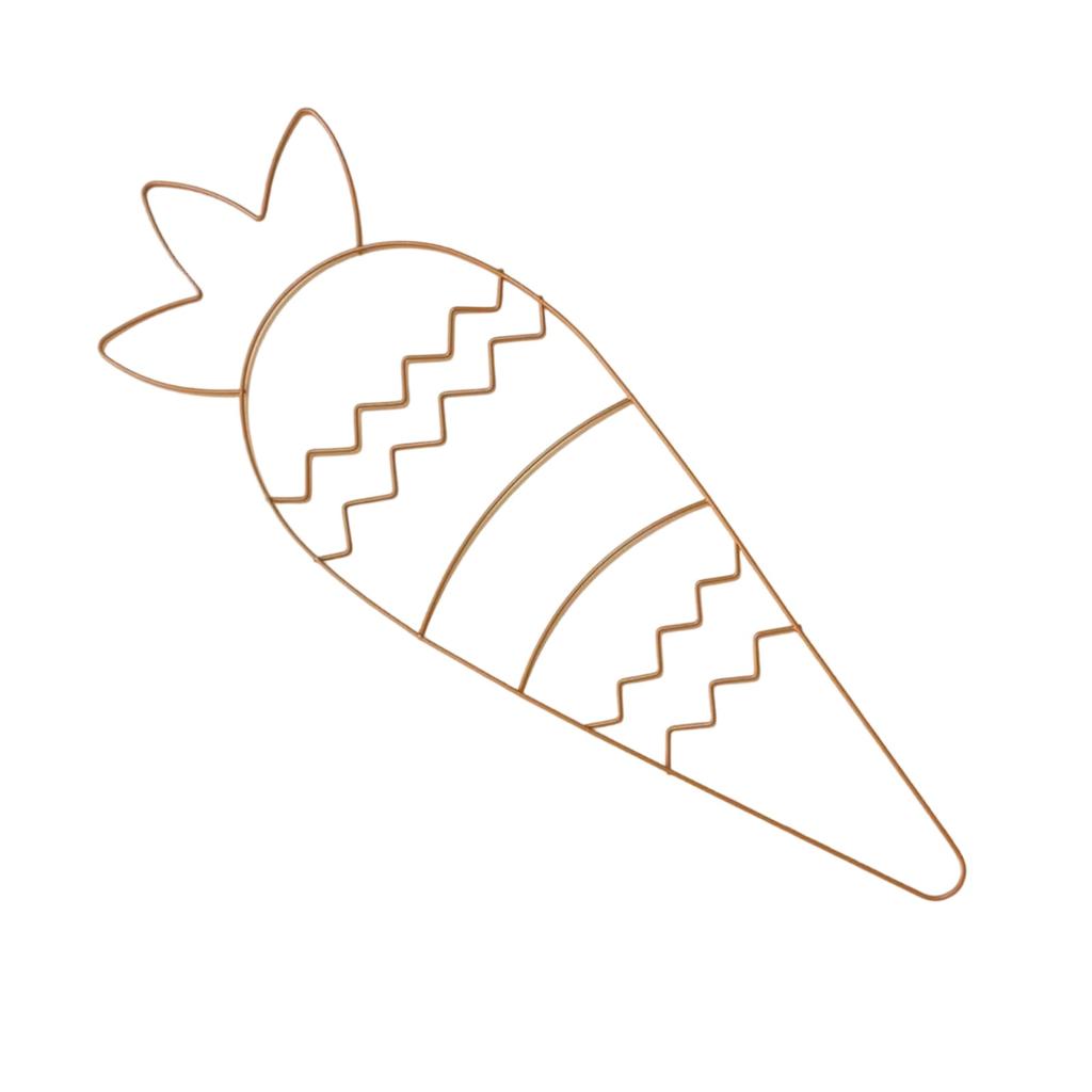 Пасхальный венок металлический каркас проволочная форма цветочный садовый венок в форме зайчика проволочная форма для пасхального проекта своими руками для дома и улицы праздничный подвесной декор 16