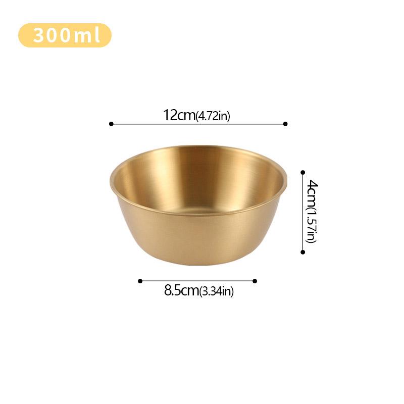 304 Нержавеющая сталь Бытовая корейская кухня Чаша с ручкой Рис Вино Чаши Соус Приправа Блюдо Сервировка Кухонная Посуда