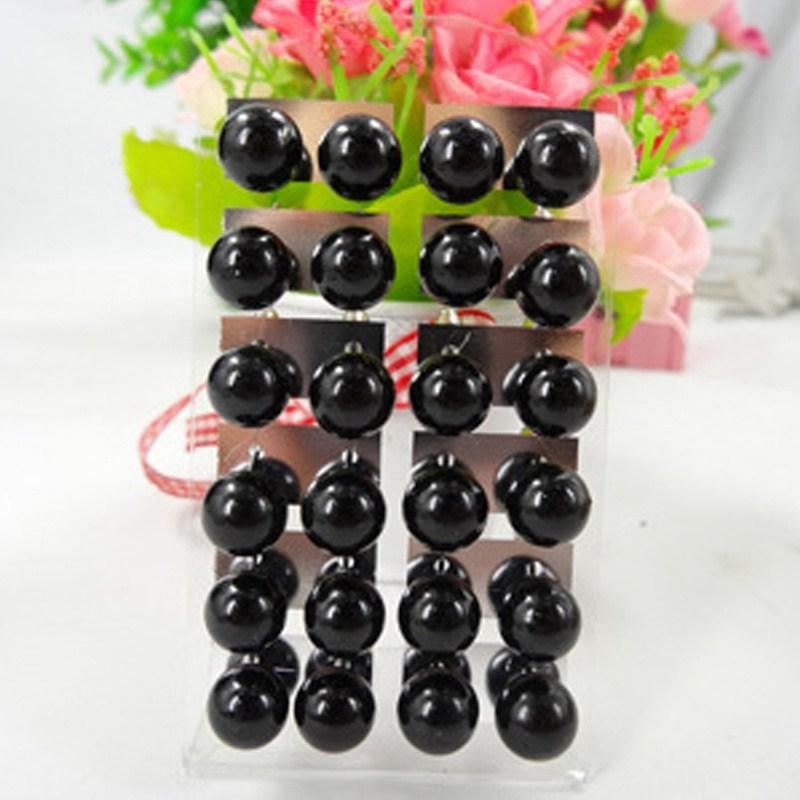 Булавка-гвоздик, шарик, железо, простые серьги, ювелирные изделия, пластик, искусственный жемчуг