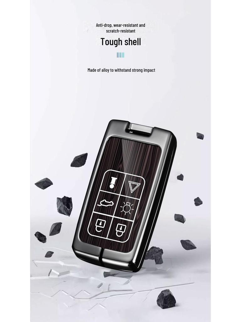 Metal Key Cover for Volvo XC60, XC90, S60, S80L, V60 - Full Shell