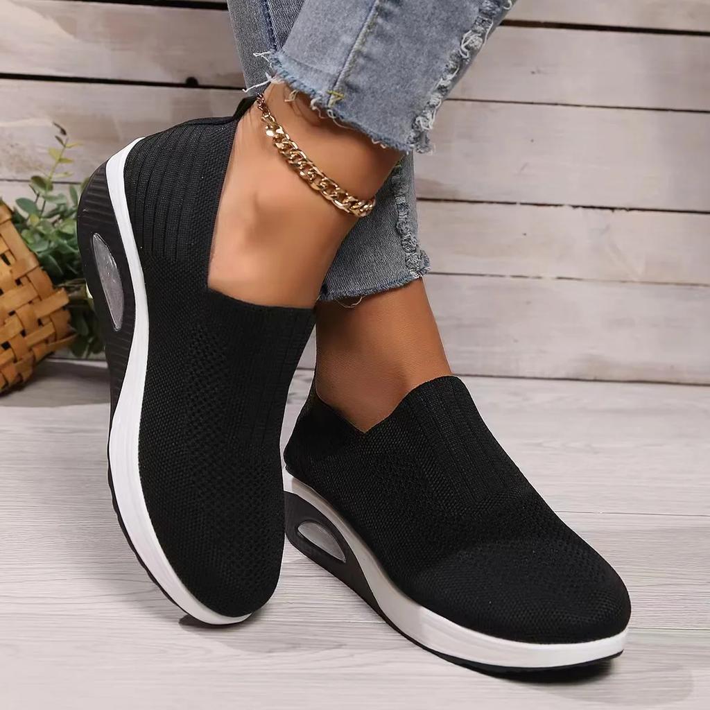 Fashion Women's Shoes New Tennis Thick Sole Summer Breathable Casual Sneakers Soft Sole Daily Lazy Sneakers Outdoor Walking Shoes