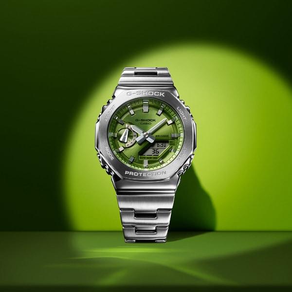 Casio Мужские часы G-SHOCK GM-2110D-3AJF [G-SHOCK цифровая аналоговая комбинированная модель] круглые серебристые