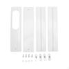 Portable Air Conditioning Window Vent Kit with Seal Plates,PVC Screws Nuts Washers for Sliding