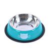 Colorful Non-Slip Stainless Steel Pet Bowl for Cats and Dogs