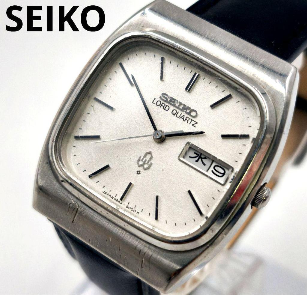 [USED] Working Seiko Road Quartz Day Date Watch with Battery and Strap