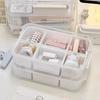 Plastic Sundries Organizer Space Saving Desktop Cosmetics and Stationery Storage Case Stackable Table Makeup Box
