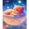 Frame Painting By Numbers For Adults Sleep Cat Animals Cartoon Coloring With Numbers Starter Kits For Home Wall Art Picture 40x50