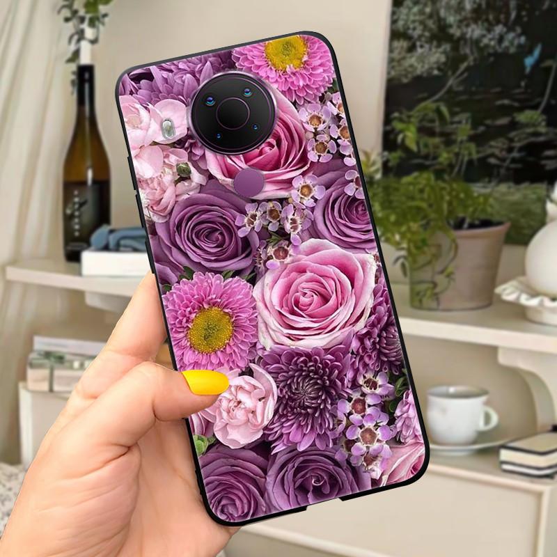 For Nokia 5.4 Case Soft Black Silicone Phone Back Cover For Nokia 5.4 Case Nokia5.4 TA-1333 TA-1340 TA-1337 TA-1328 TA-1325 Cat