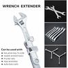 ZHLELEWZ Wrench Extender Tool Bar, Torque Adapter Wrench Extension, Extra Long 15" Wrench Extension for Maximum Leverage, Ideal for Mechanics, DIY, Ga
