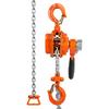 Manual Lever Chain Hoist, 1/4 Ton 550 lbs Capacity 5 FT Come Along, G80 Galvanized Carbon Steel with Weston Double-Pawl Brake, Auto Chain Leading &