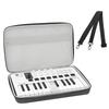 Musiin Премиальный Велюровый Чехол для Midi Клавиатуры MPK Mini IV MiniLab 3 MiniLab MkII 25 Тонкий Серый Чехол для Клавиатуры Синтезатора Контроллера