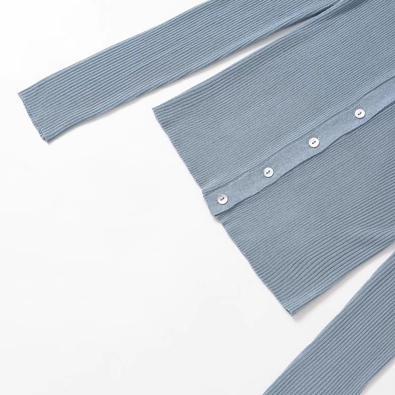 Araltay New Arrival Fashion Style Women's Fashion All-Match Metal Color Line Knitting Polo Shirt Tops 2142129