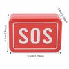 3 Pcs Iron SOS Lifesaving Toolbox Multifunctional Survival Storage Box  Camping Hiking Travel