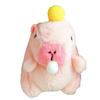 Persimmon Capybara Plush Keyring Bubble Capybara Plushie Doll Capybara Plush Pendant  Birthday Gift