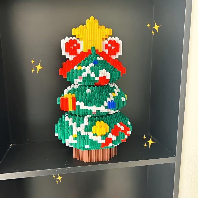 Санта Клаус Лось Рождественская Елка Набор Игрушек из Строительных Блоков Мелкие Детали Строительные Блоки Игрушки Детский Рождественский Подарок