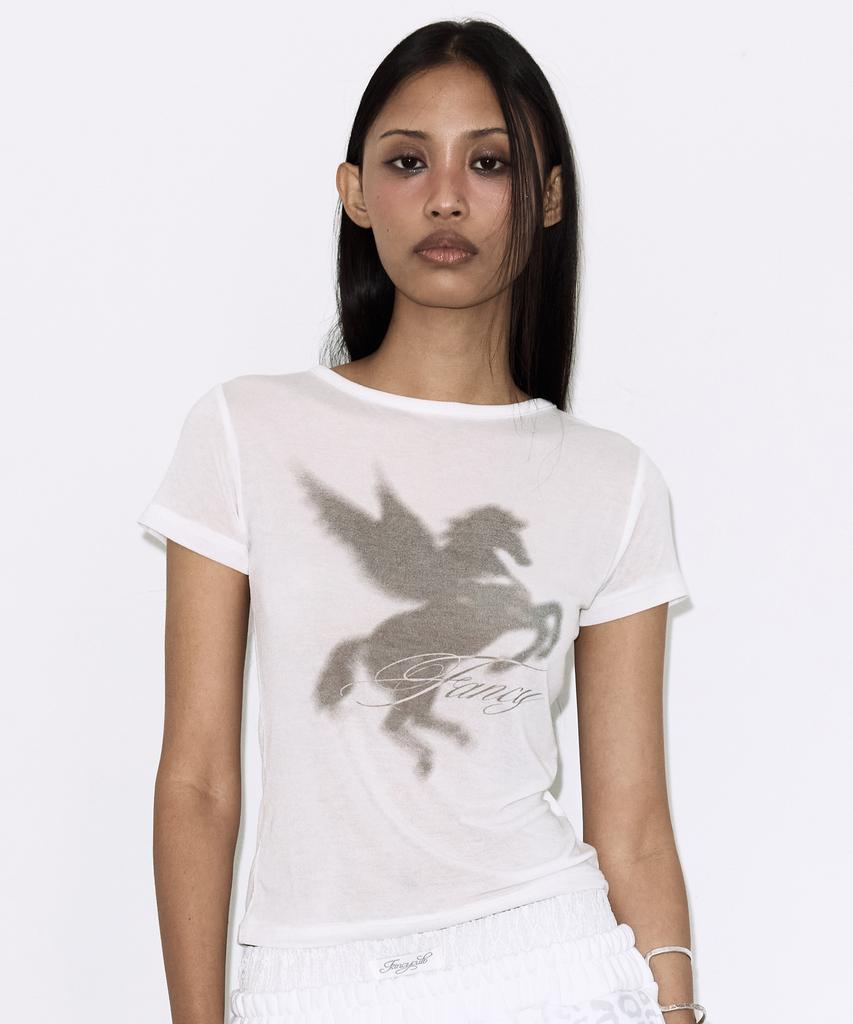 FANCY CLUB Shadow Pegasus Tee (White) F26Qb070