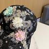 Lace Hat Women's Embroidery Applique Cap Summer Korean Version Sun Visor Baseball Cap