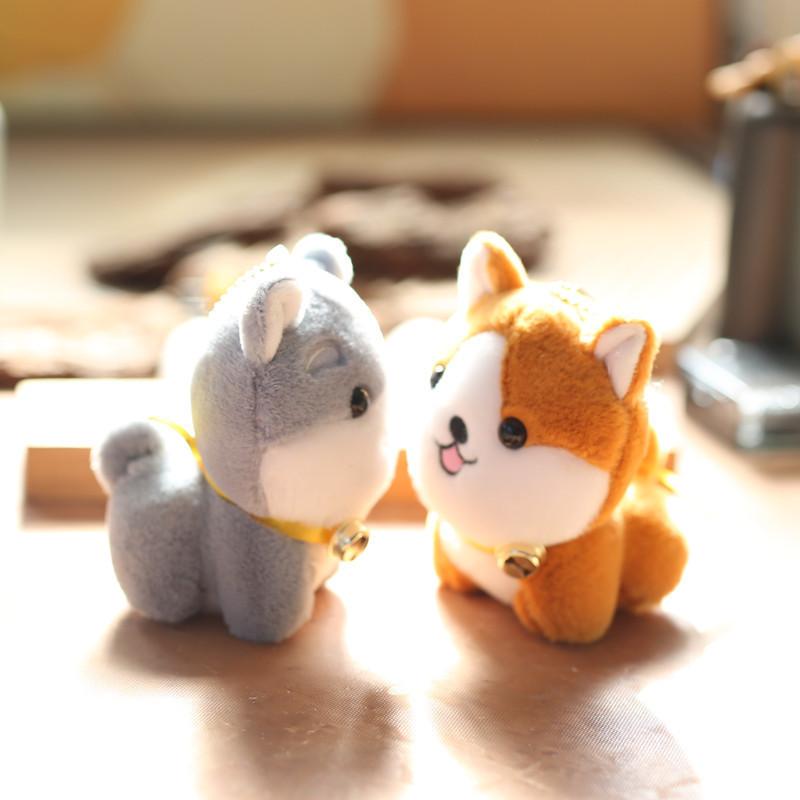 Очаровательный плюшевый брелок Хаски, милая мягкая плюшевая кукла собаки, подвеска для сумки