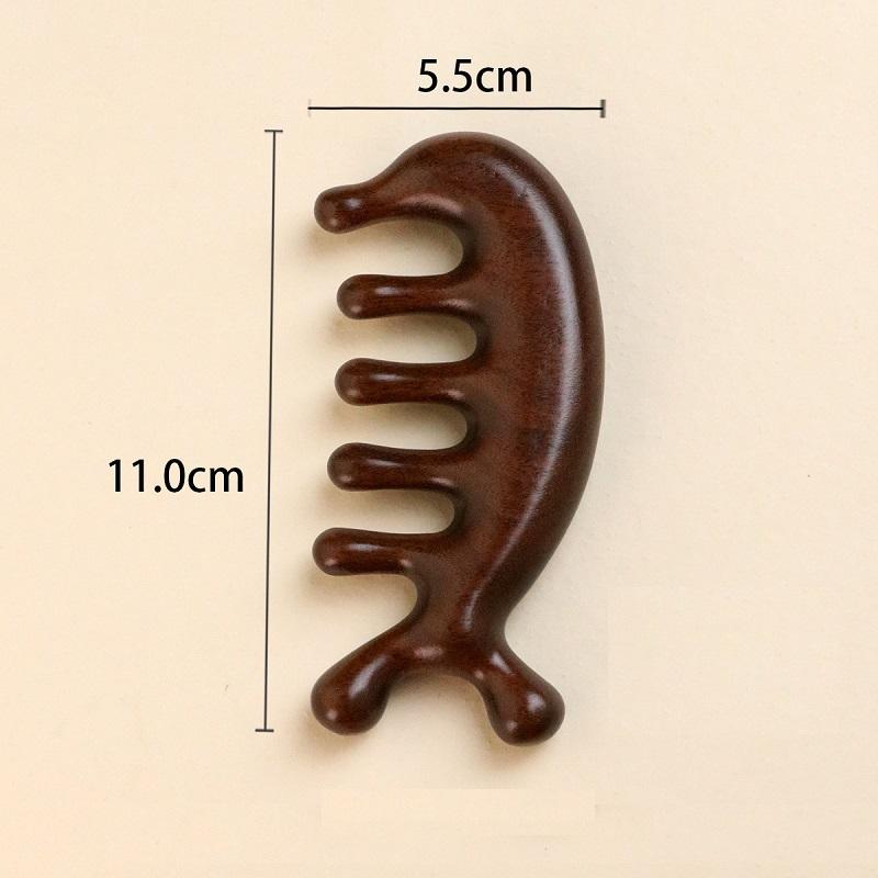 Новый Деревянный Массажер Деревянный Массажер Расческа Кожа Головы Голова Массажер для Масла Кожа Головы Расческа для Волос Инструменты Ams01