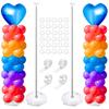 AUGSHYO Balloon Set of Balloon Adjustable Balloon No Helium Gas Store Events Stand, 2, Stand, Telescopic, Approx. 180cm, Height, Holder, Required,
