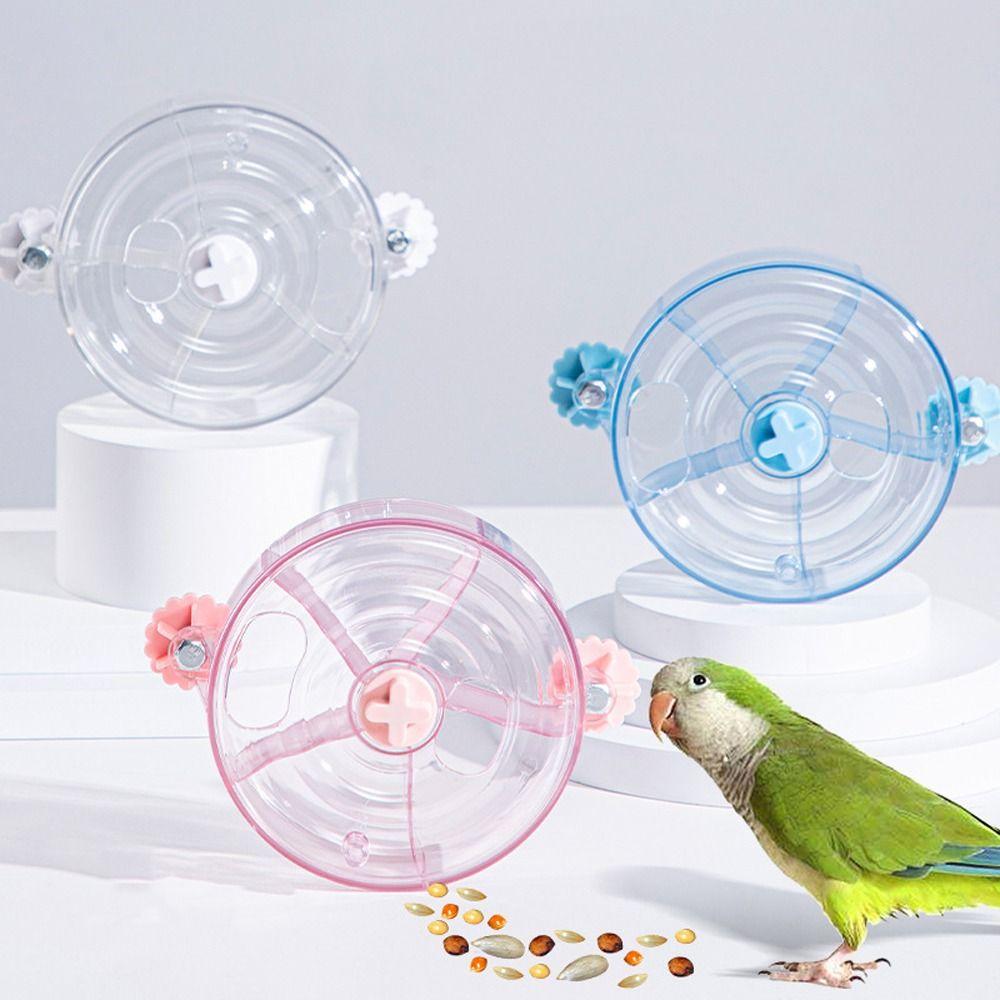 Large Capacity Birds Foraging Wheels 5 Compartments Birds Food Box Birds Accessoires